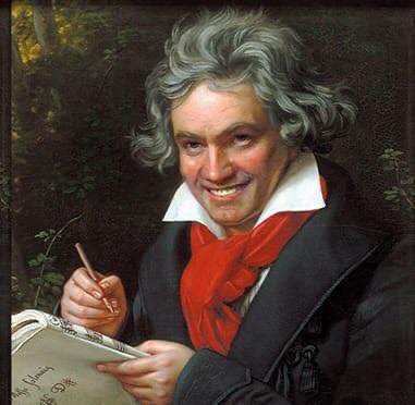 Manipulated Beethoven portrait